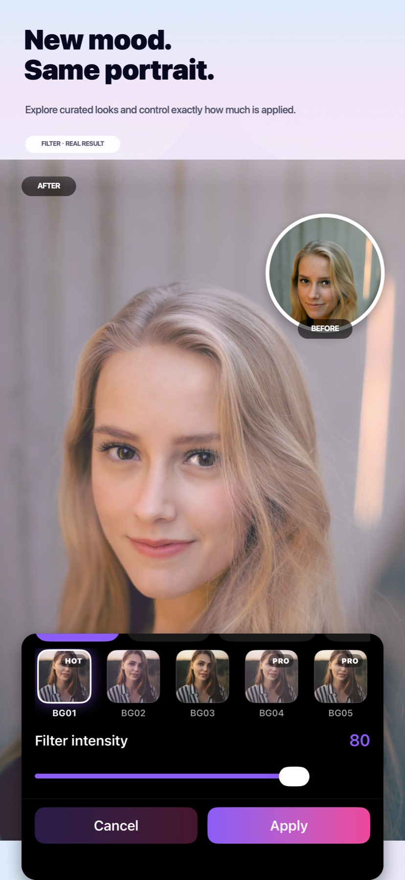 FaceRefine 精选滤镜功能